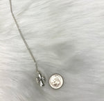 God Has Your Back Dainty Angel Necklace Sterling Silver