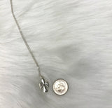 God Has Your Back Dainty Angel Necklace Sterling Silver