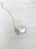 miscarriage angel wing necklace