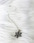 sterling silver snowflake necklace
