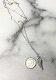 Loved A Lifetime Miscarriage Quote Sterling Silver Angel Wing Necklace
