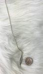 Pronoia Meaning Universe Has My Back Sterling Silver Feather Necklace