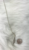 Pronoia Meaning Universe Has My Back Sterling Silver Feather Necklace