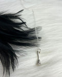 sterling silver witches broom necklace