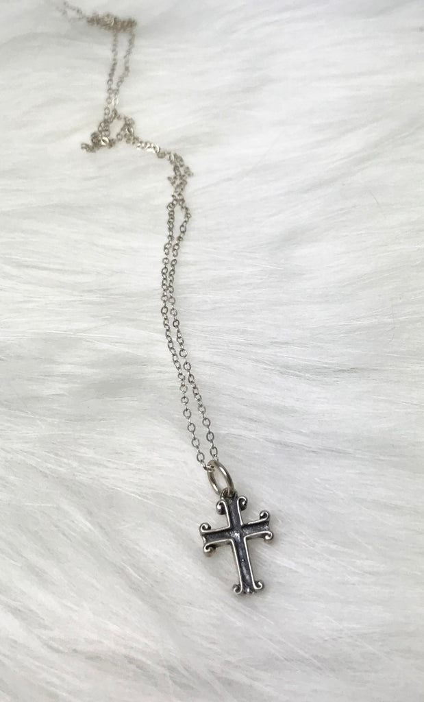 Boys My First Cross Sterling Silver Necklace For Him Baptism – Jen Downey