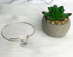 Daughter Off To College Gift Compass Bangle Sterling Silver