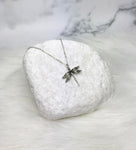 sterling silver dragonfly necklace