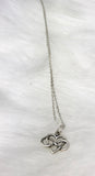 Cousins By Blood Friends By Choice Sterling Silver Heart Outline Necklace