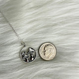 sterling silver mushroom necklace