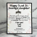 sweet 16 gift for daughter from dad