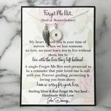 sympathy quote forget me not gift idea
