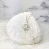 In Loving Memory Of Your Mom Sympathy Gift Sterling Silver Teardrop Necklace