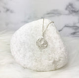 Inspirational Gift For Granddaughter From Grandma Or Grandpa Sterling Silver Teardrop Necklace