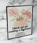 Social Worker Thank You For Making A Difference Sterling Silver Necklace