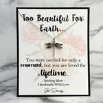 too beautiful for earth miscarriage quote