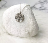 Thinking Of You Miscarriage Gift Take Time To Heal Sterling Silver Tree Necklace