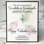 Granddaughter Valentine Gift from Grandfather Meaningful Keepsake Sterling Silver Compass Necklace