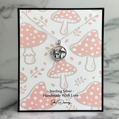 mushroom necklace
