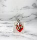 wildflower blood splatter jewelry