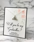 Will You Be My Godmother Sterling Silver Necklace Gift Keepsake