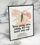 Your Wings Were Ready Sympathy Gift Sterling Silver Angel Wing Necklace