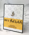 Funny Halloween Pun Sterling Silver Witch Necklace