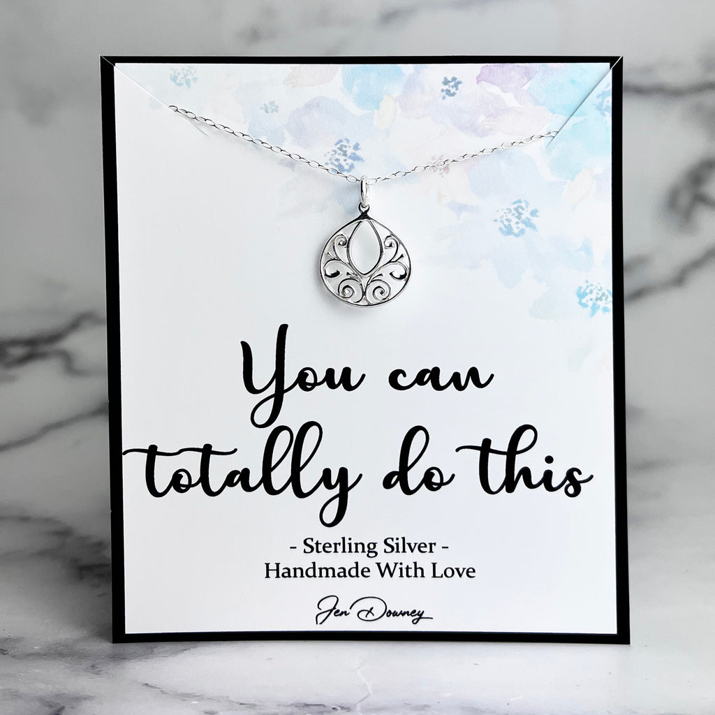 You Can Totally Do This Gift of Encouragement Sterling Silver Necklace ...