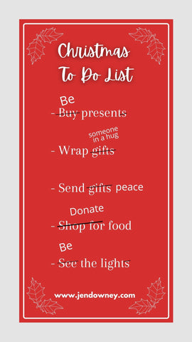 Christmas To Do List Giving During the Holiday Season