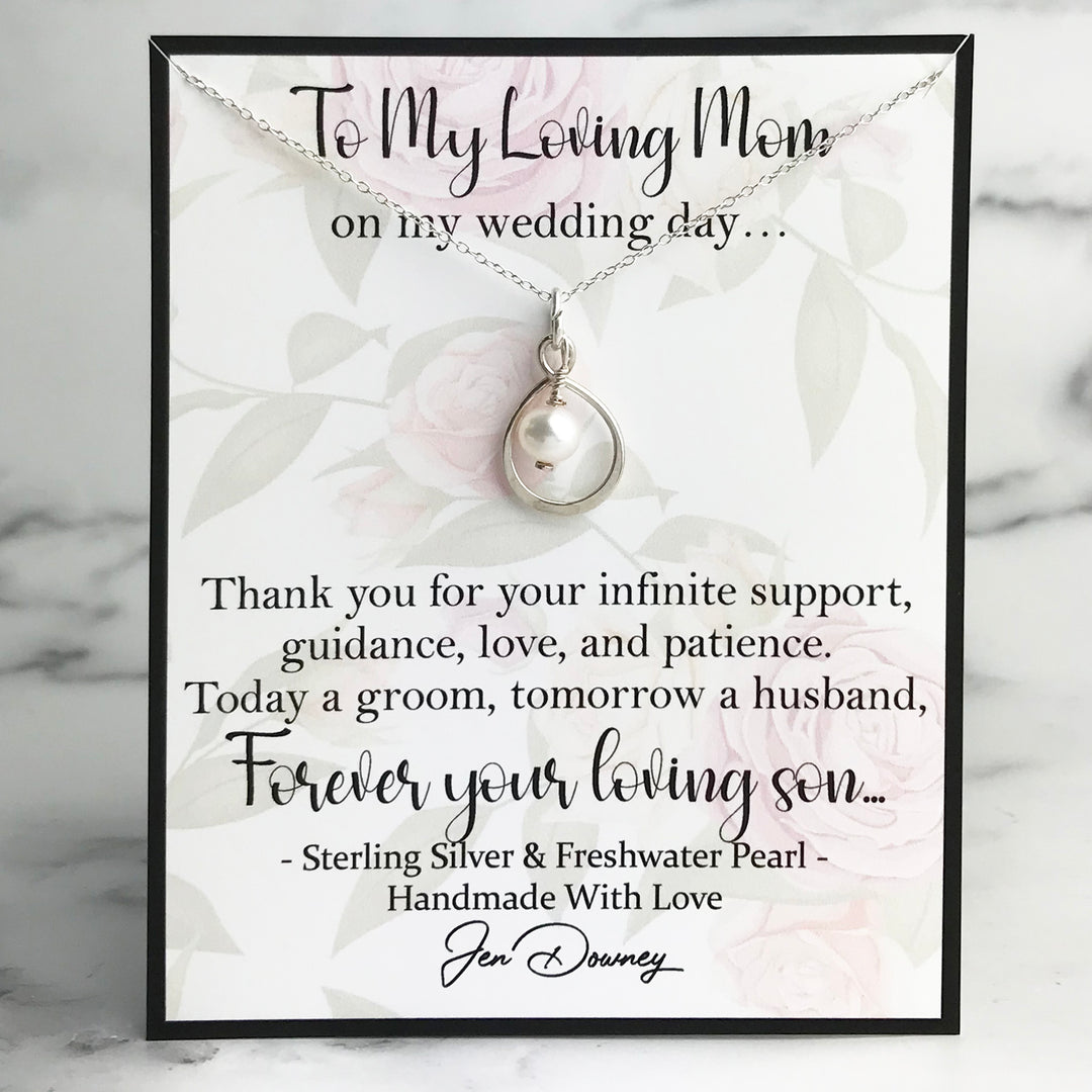 Mom Wedding Gift From Son Tomorrow A Husband Freshwater Pearl Necklace