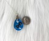 paw prints in heaven necklace