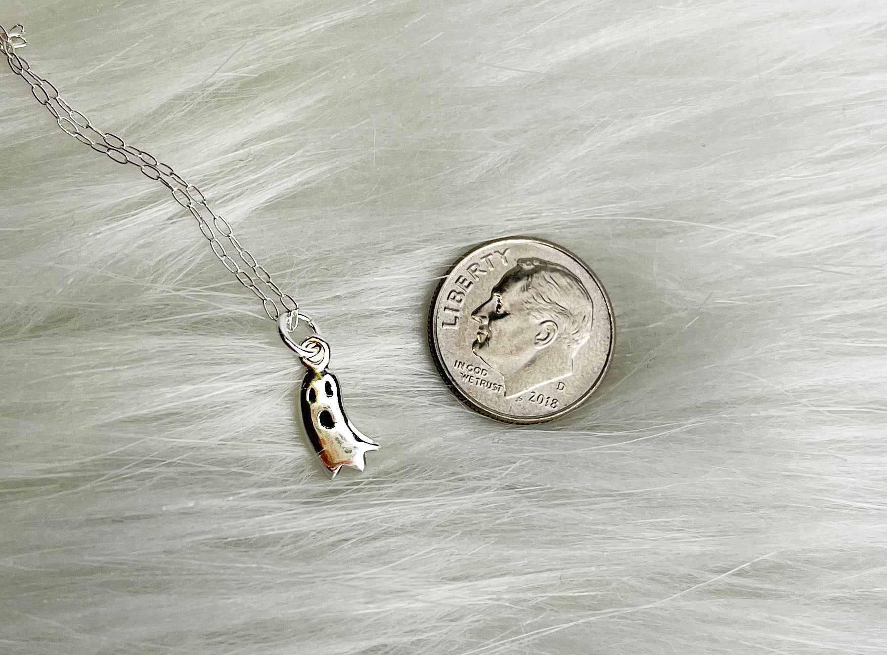 ghost hug necklace
