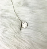sterling silver unicorn horn necklace